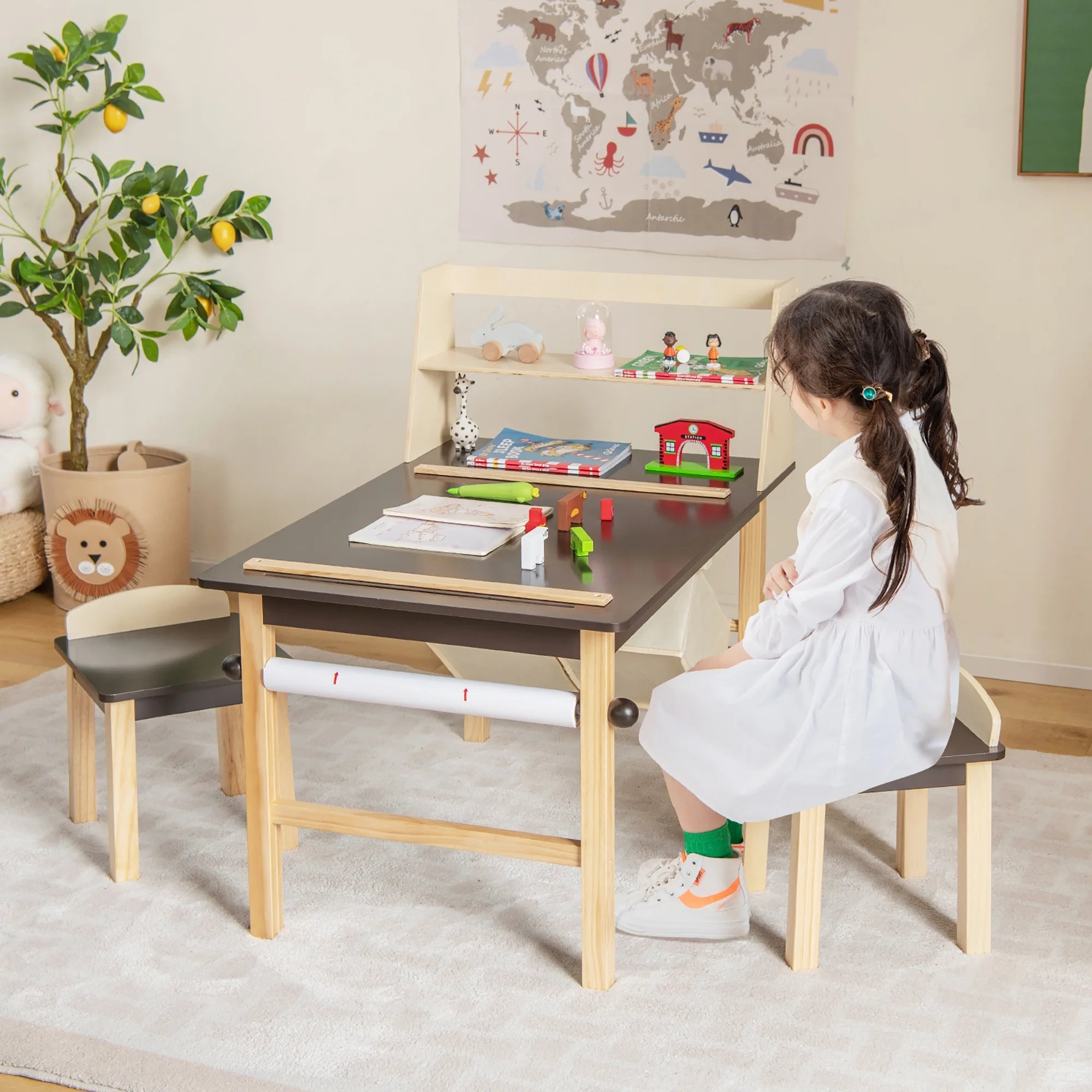 Kids Art Table and Chairs Set