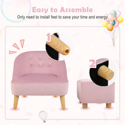 Armendariz Kids 11'' Foam Chair Chair and Ottoman