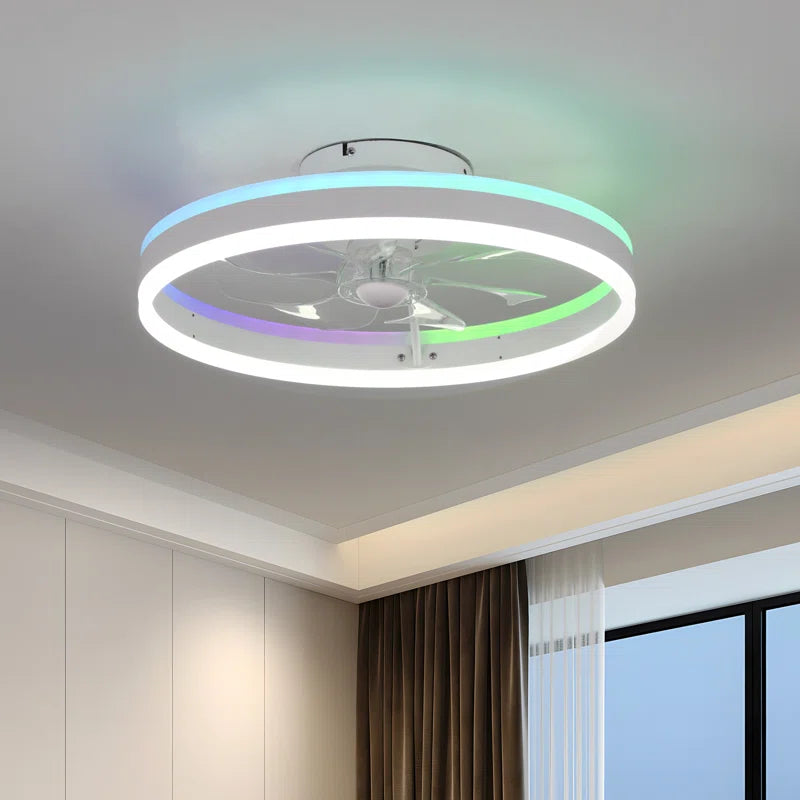 20'' Modern LED Ceiling Fan with Light and Remote Control