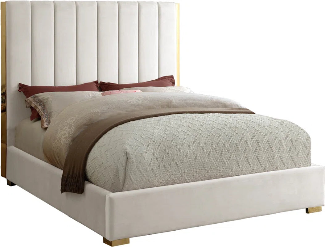 Aeliana Upholstered Panel Bed