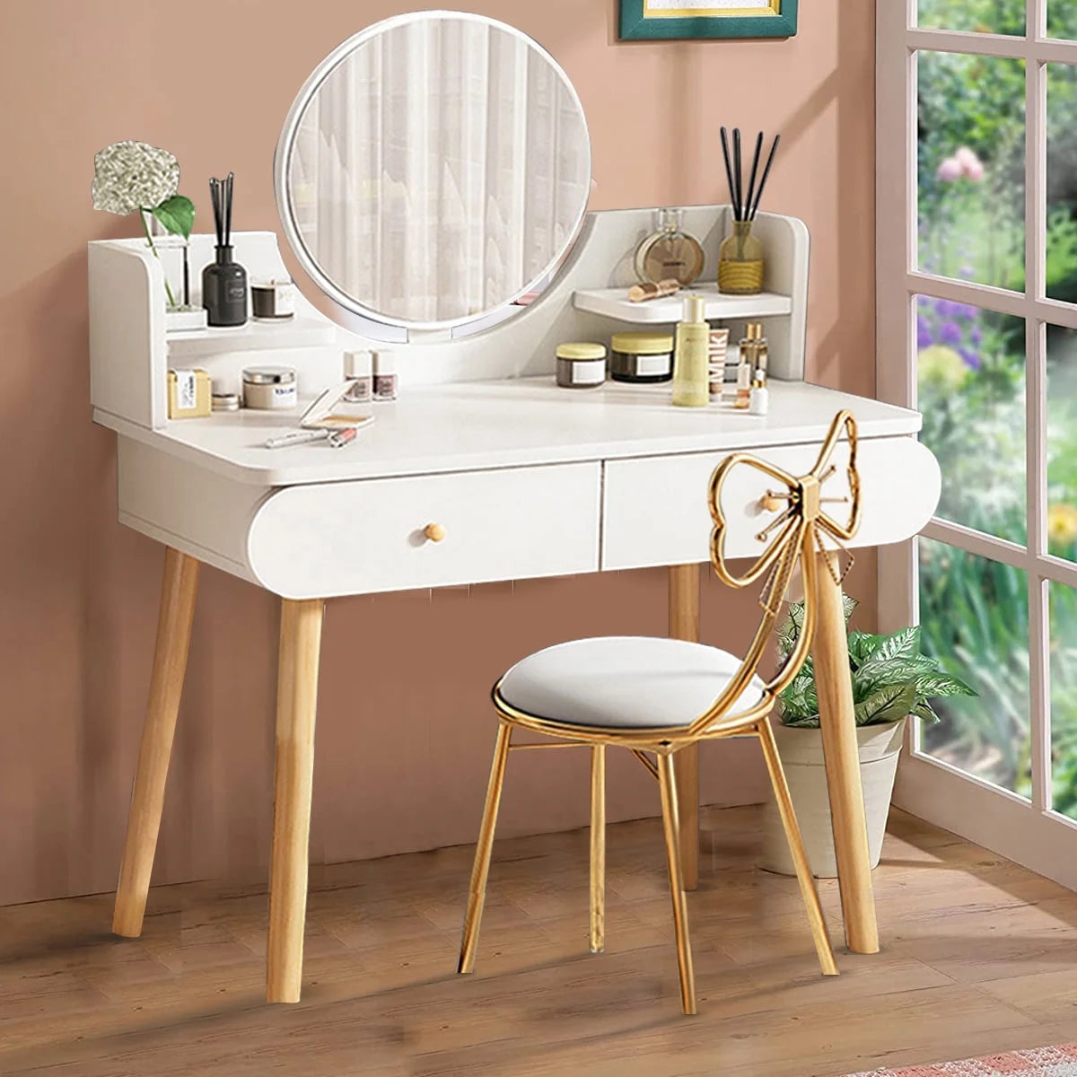 Vanity Table with Mirror