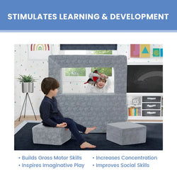 Perfect Convertible Kids Sleeper Sofa and Ottoman