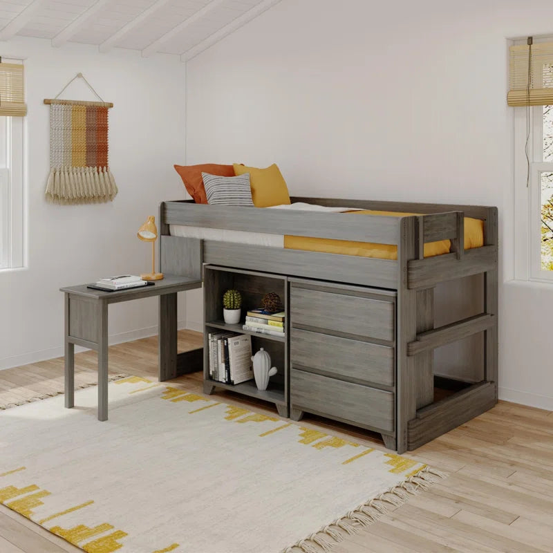 Decimus Solid Wood Twin Loft Bed