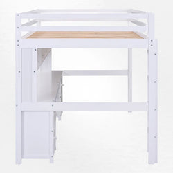 Gursimran Full 4 Drawer Loft Bed with Built-In-Desk by