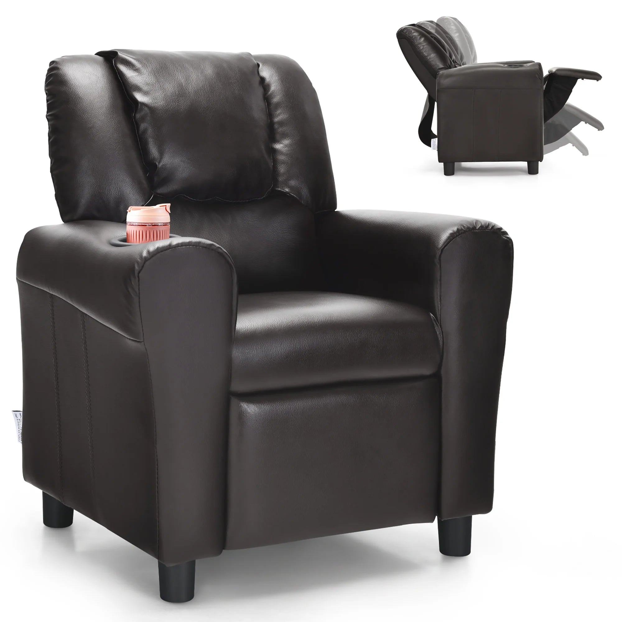 Kids Leather Recliner Chair