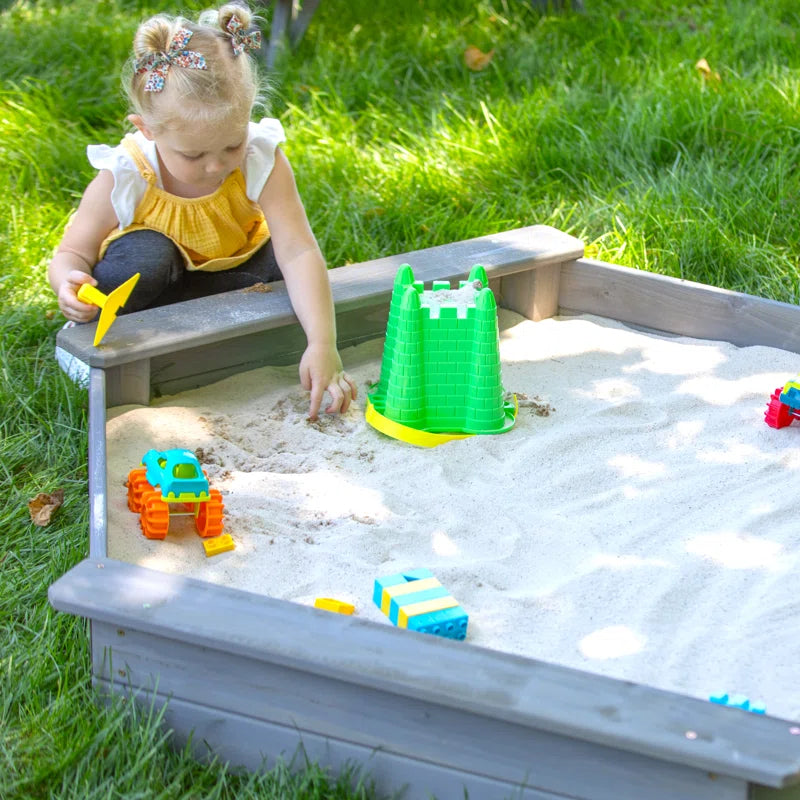 Jack & June Hexagonal Cedar Sand Box Playset