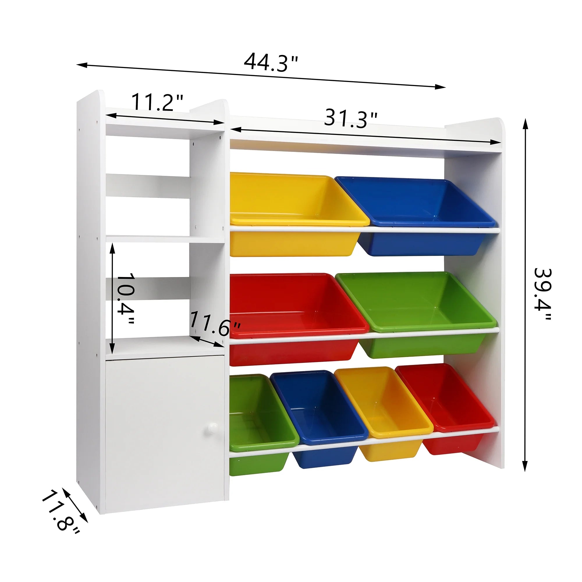 Kids Toy Organizer with 8 Removable Bins