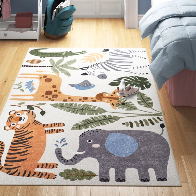 Felipa Graphic Machine Washable Area Rug for Living Room Bedroom Dining Room Nursery Kitchen