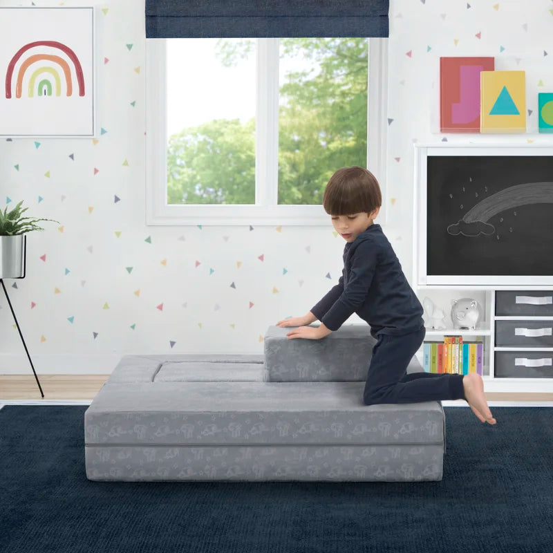 Perfect Convertible Kids Sleeper Sofa and Ottoman