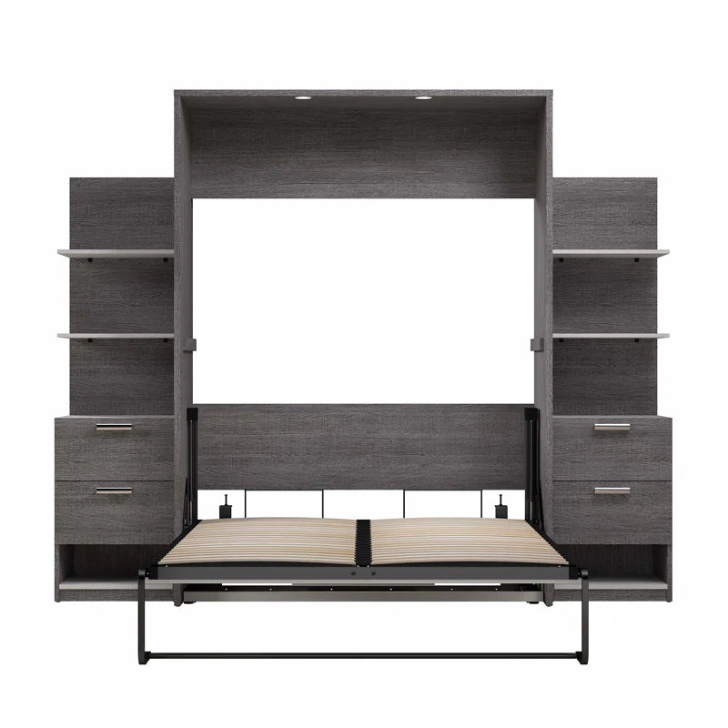 Osterman Murphy Bed with Nightstands and Floating Shelves