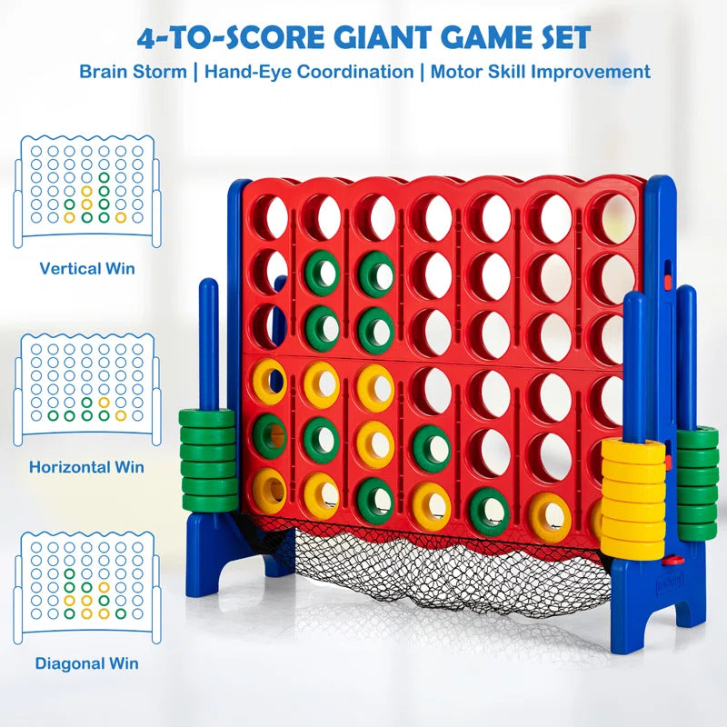 4-To-Score Giant Game Set 4-In-A-Row Connect Game