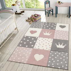 Lewin Geometric Pink Area Rug