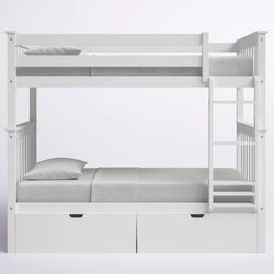 Absecon Twin over Twin Solid Wood Standard Bunk Bed