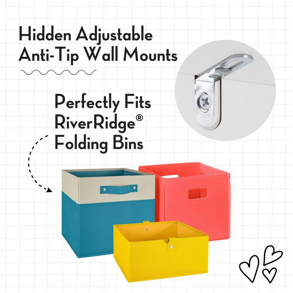 Kids Bookshelf and Toy Organizer Tower     17.38 In. Wide