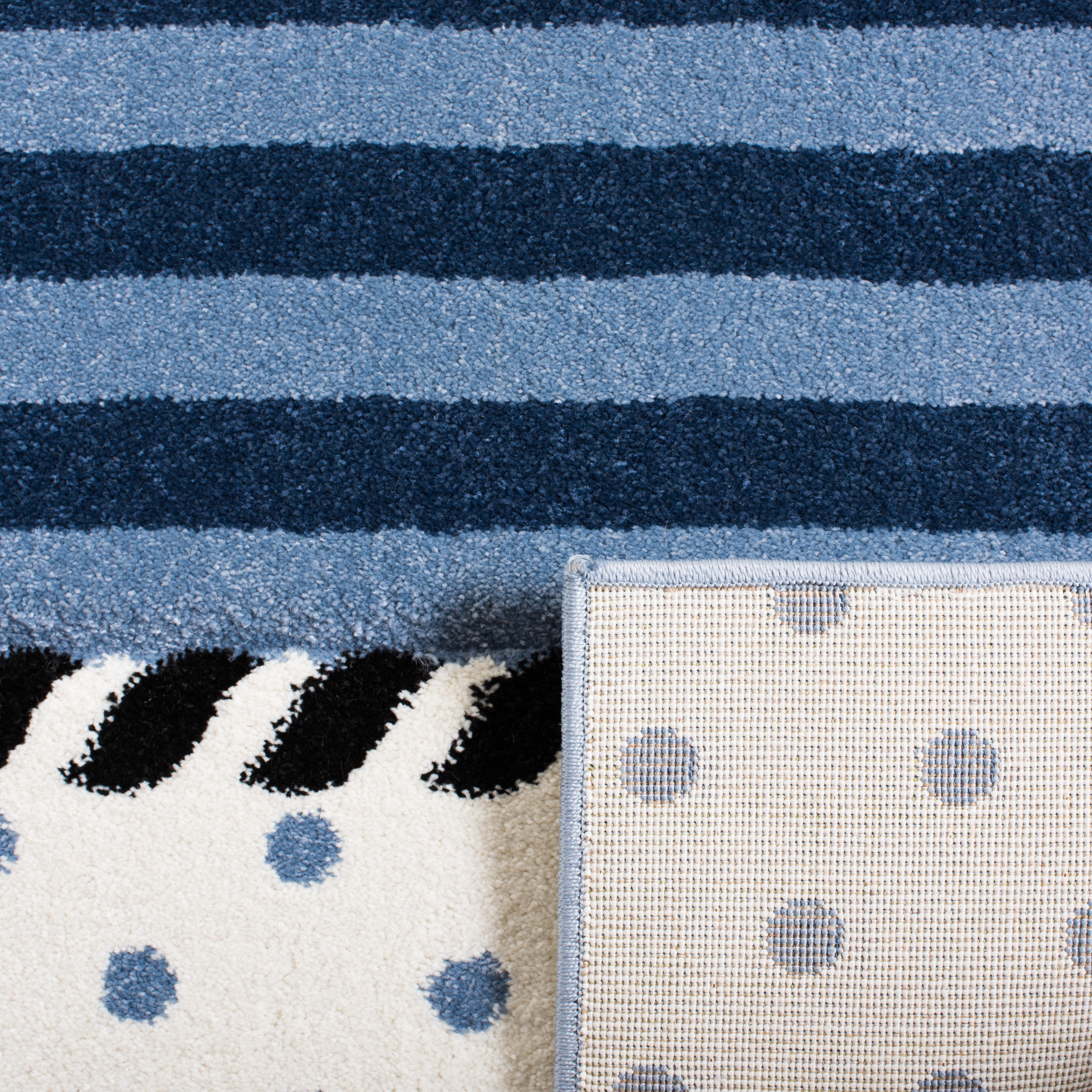 Carousel Kids Kennet Anchor Runner Rug, Navy/Ivory, 2'3" X 6'