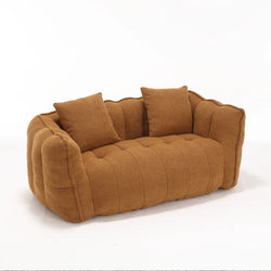 Chenille Bean Bag Sofa Tufted Loveseat