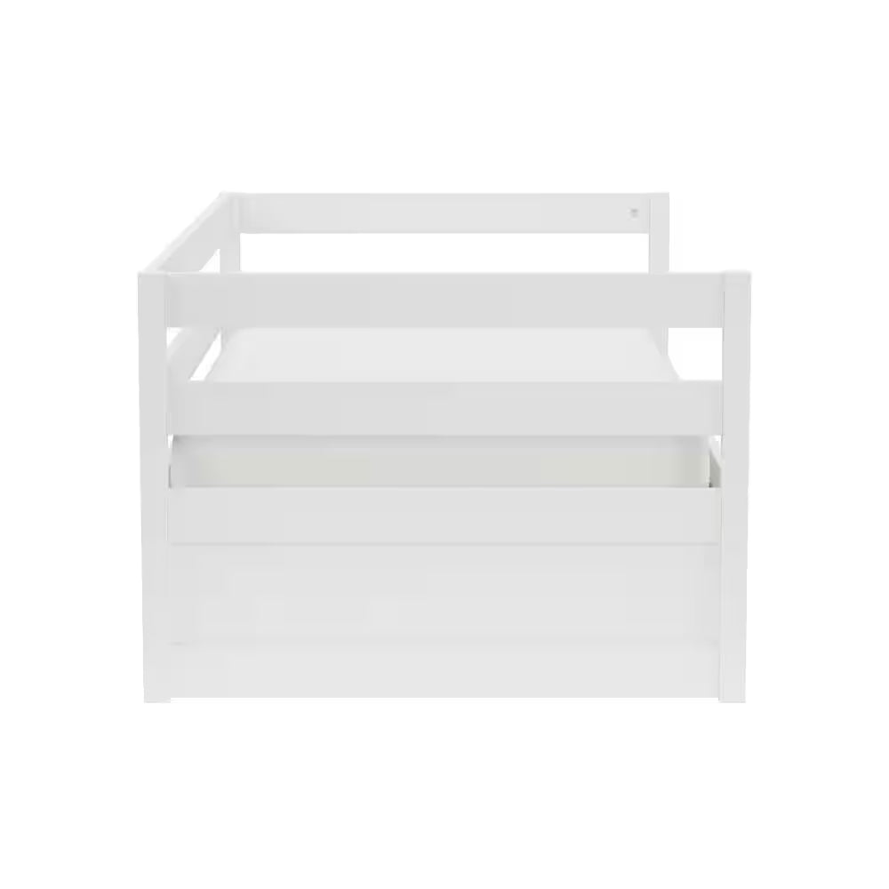 Caspian White Twin Daybed with Trundle
