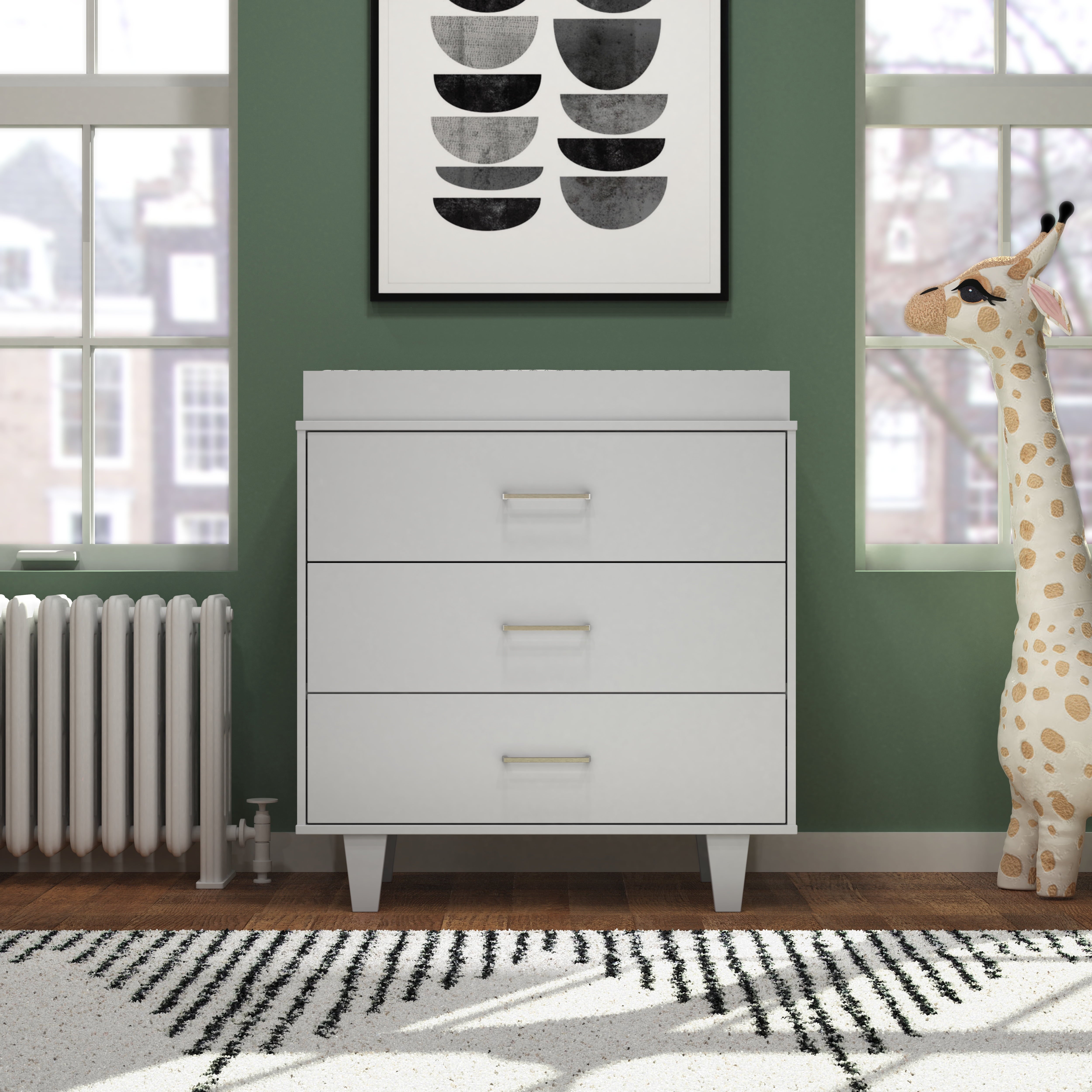 3 Drawer Dresser with Dressing Kit