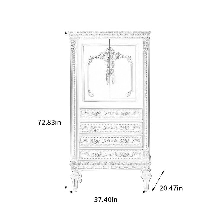 Solid Wood Armoire