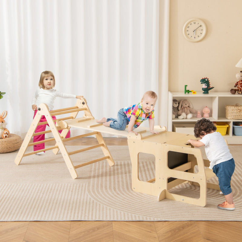 7-In-1 Toddler Climbing Toy Connected Table and Chair Set