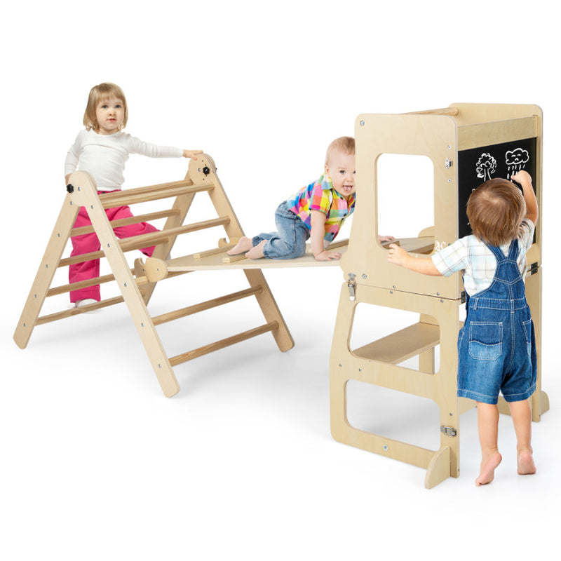 7-In-1 Toddler Climbing Toy Connected Table and Chair Set