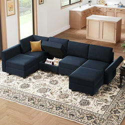 Jersi 7 - Piece Upholstered Reclining Sectional