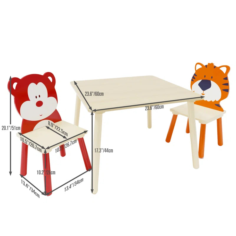 Helston Kids 3 Piece Play or Activity Table and Chair Set