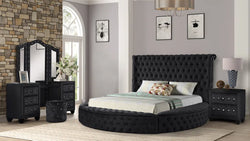 Taner Upholstered Storage 4 Piece Vanity Bedroom Set