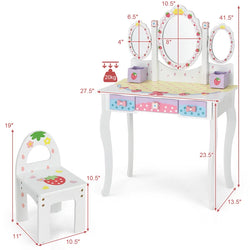 Diega Kids Vanity Set with Mirror