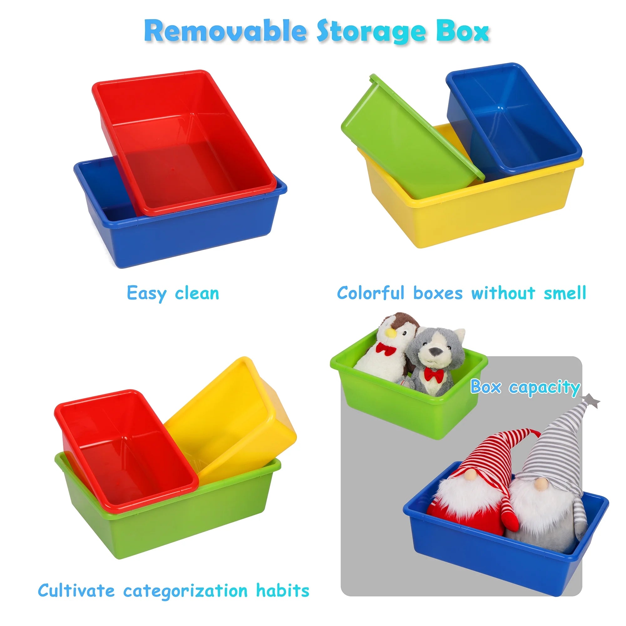 Kids Toy Organizer with 8 Removable Bins