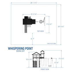 Whispering Point Swing Set