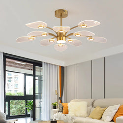 10 - Light Dimmable LED Sputnik Modern Linear Chandelier