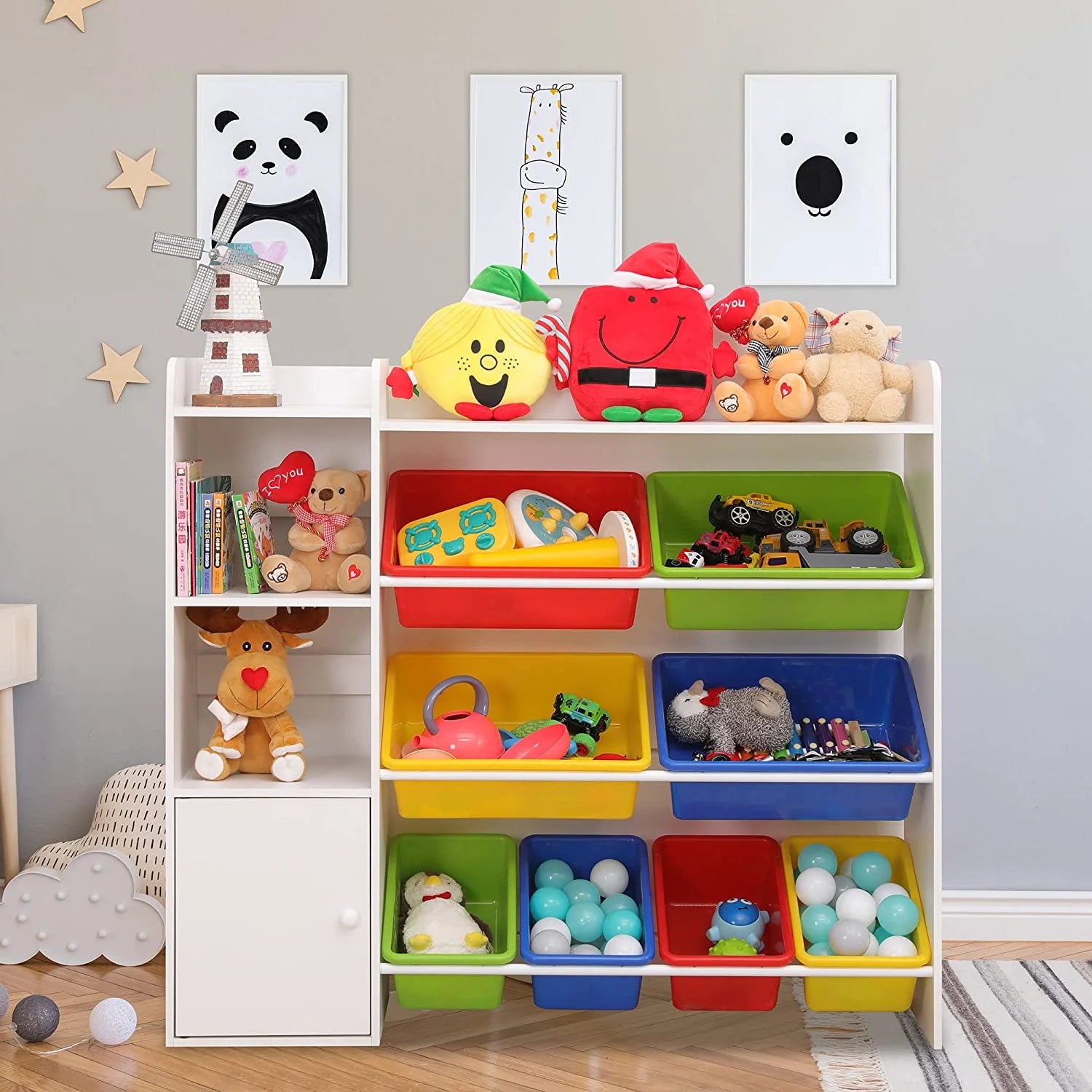 Kids Toy Organizer with 8 Removable Bins
