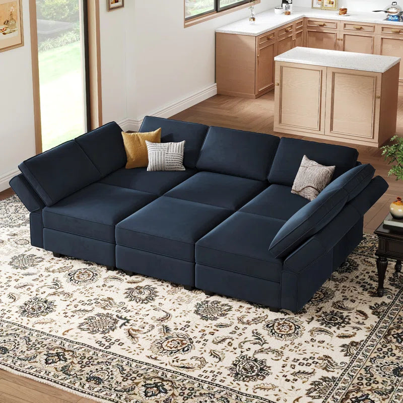 Jersi 7 - Piece Upholstered Reclining Sectional