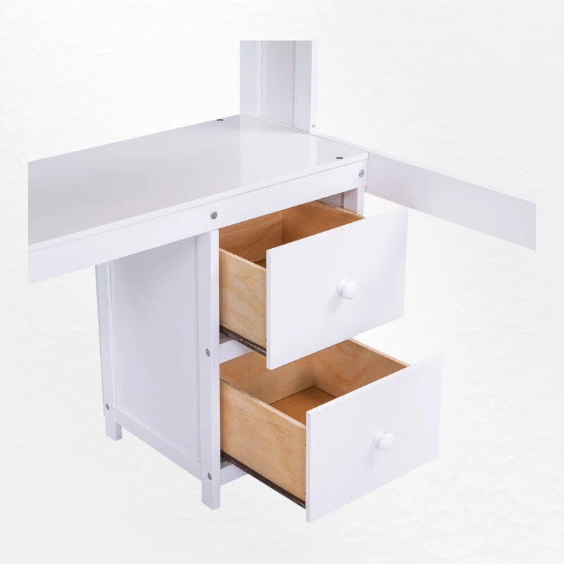 Gursimran Full 4 Drawer Loft Bed with Built-In-Desk by