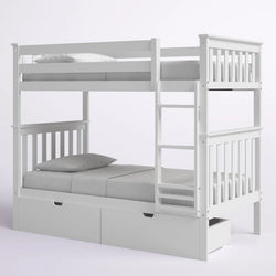 Absecon Twin over Twin Solid Wood Standard Bunk Bed