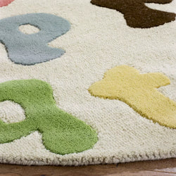 Kruetzen Handmade Tufted Wool/Cotton Ivory Area Rug