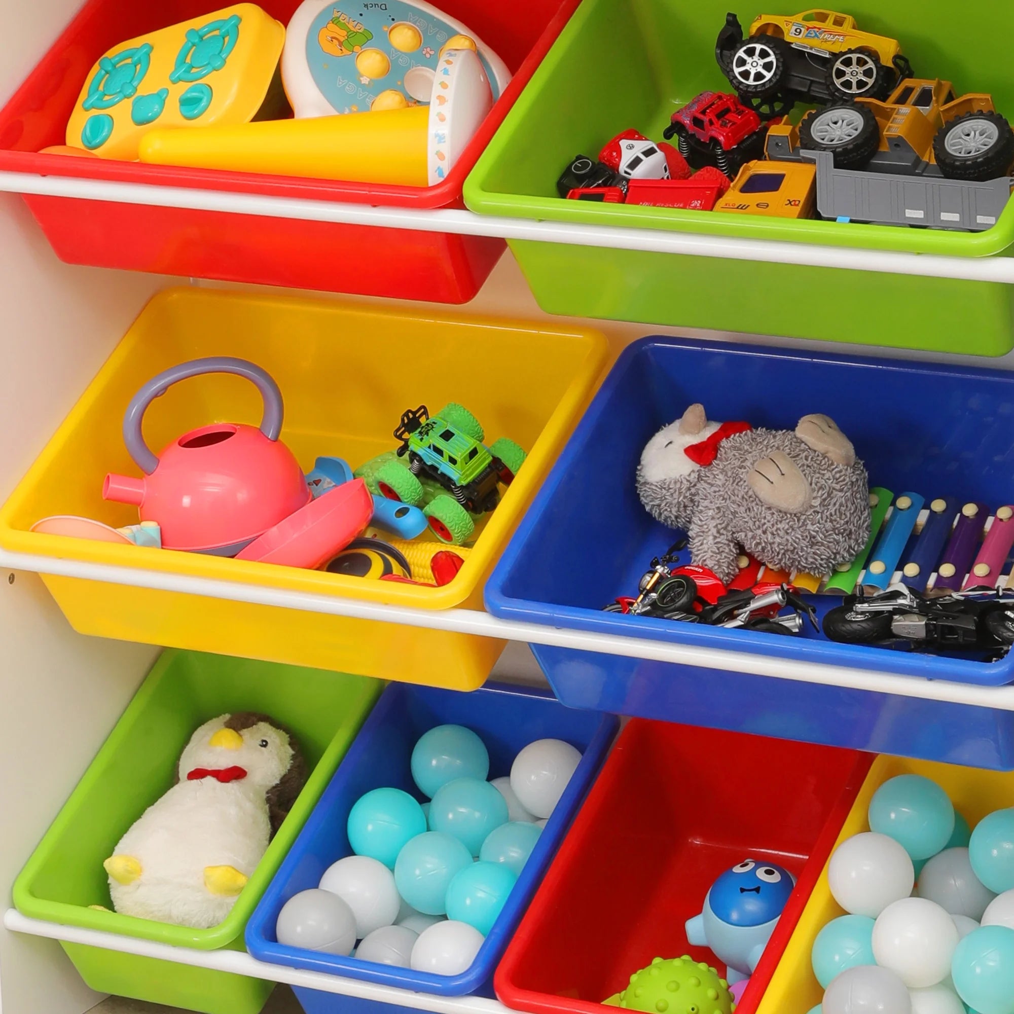 Kids Toy Organizer with 8 Removable Bins