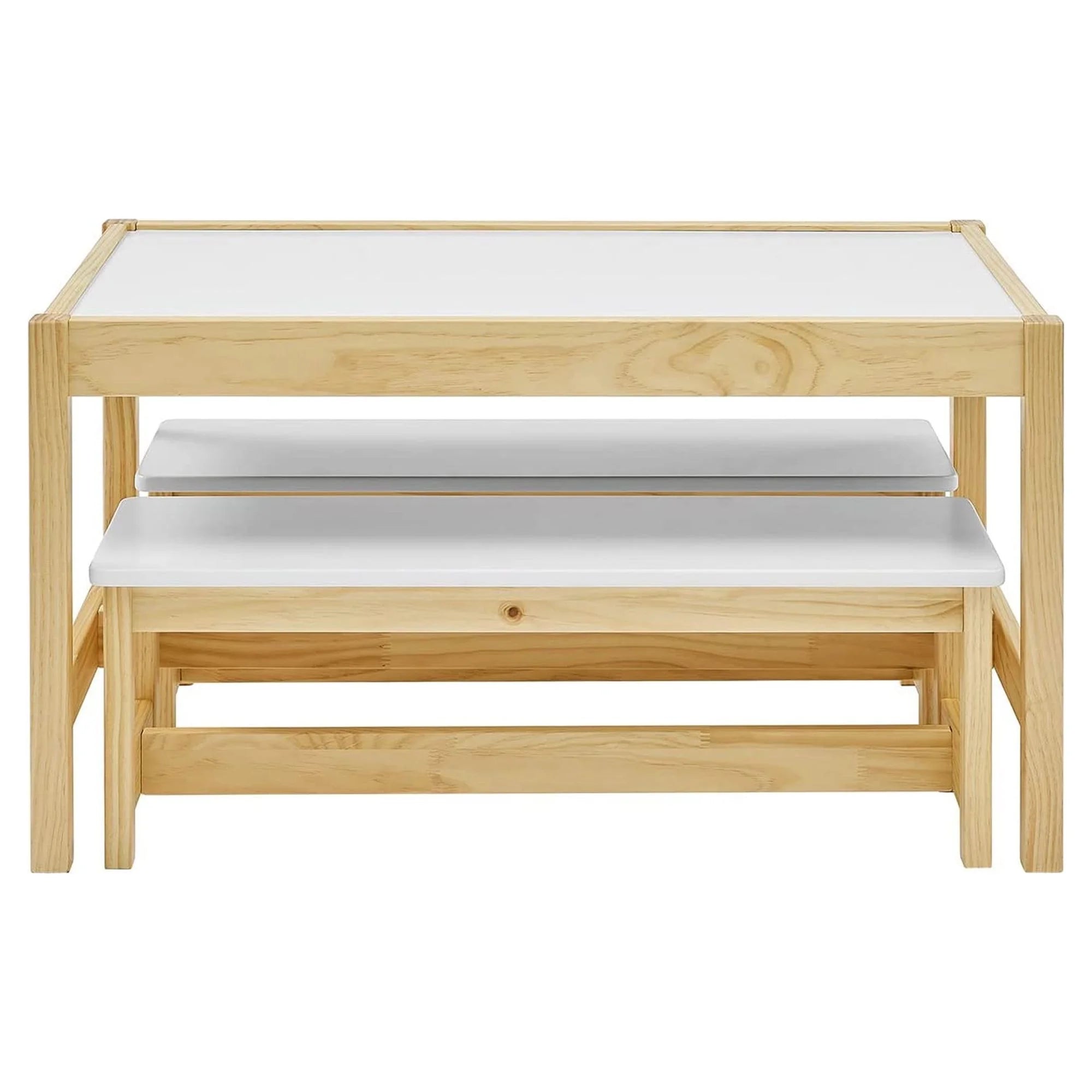 3 in 1 Kids Toddlers Play Table and Bench Chair Set